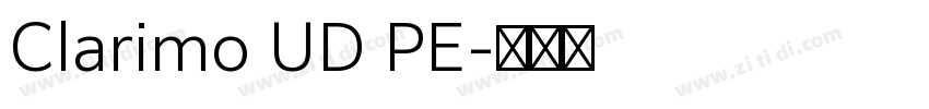 Clarimo UD PE字体转换